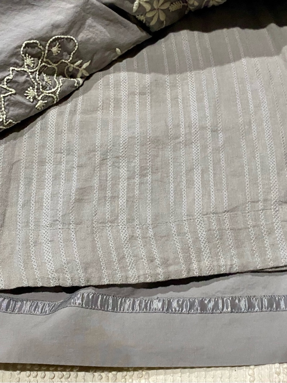 Meadow Rue by Anthropologie Cream Embroidered A-Line Midi Skirt Women’s Size 6 - Picture 10 of 14